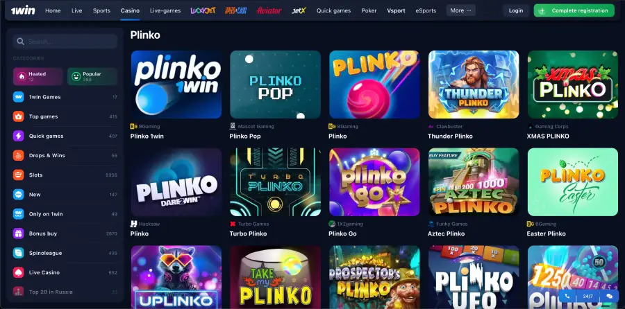 Plinko kasyno – zakłady za pieniądze z poziomem ryzyka
