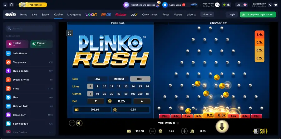 Plinko demo mode on desktop and mobile Plinko demo mode on desktop and mobile