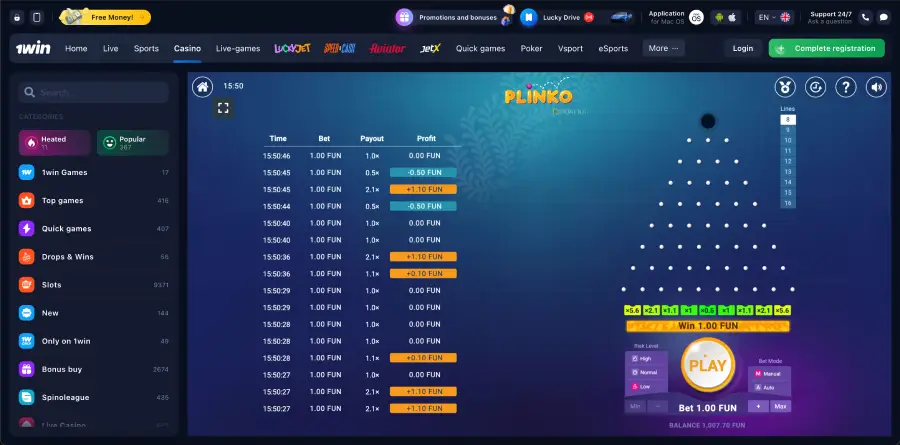 Plinko trial version to test strategies before real bets